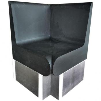 Banc d'angle pour hammam 600x586 mm avec dossier