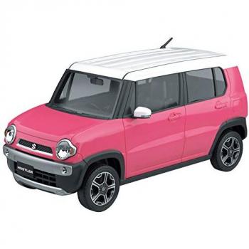 Aoshima Snap Kit Series 01B: Suzuki Hustler Candy Rosa Metálico 1/32
