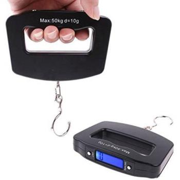 Luggage Hook Scale – Free Shipping, Digital LCD, 50kg Capacity