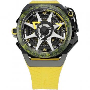 Mazzucato Rim Monza Reloj Masculino con Cronógrafo F1-YWBLK Negro