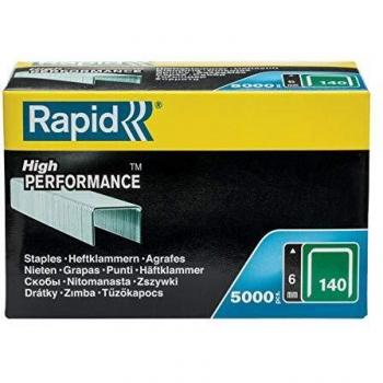 Rapid High Performance Staples, No.140, Leg Length:6 mm