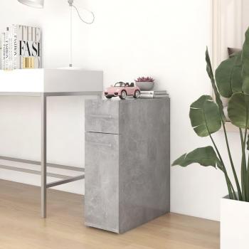 Apothekerschrank Betongrau 20x45,5x60 cm aus Spanplatte