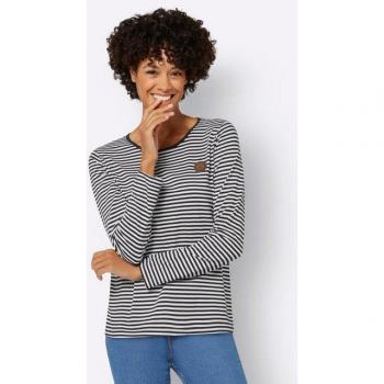 T-Shirt Casual Looks „Shirt“ – Damen, Gr. 38, schwarz‑weiß gestreift