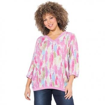 Blusa Ulla Popken Rosa Claro