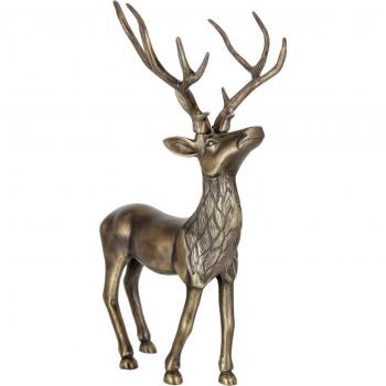 Décor de Cerf Luxe VEGA (Doré) 28x58,5x40,5 cm