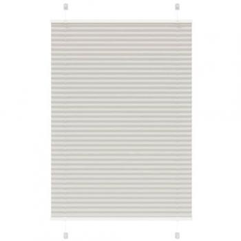 VidaXL Plissee-Rollo Hellgrau 85x150 cm, 84,4 cm Stoffbreite