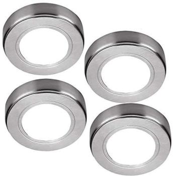 Warm Glow Brushed Nickel Kitchen Light Bundle – 4 LED Units