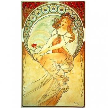 Peinture Boisée 30x50x1,8 cm – Mucha