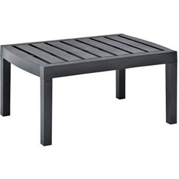 VidaXL Anthracite Garden Table 78x55x38 cm Plastic