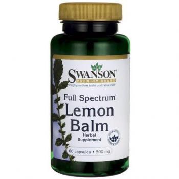 Swanson Lemon Balm Extract 500 mg 60 Capsules