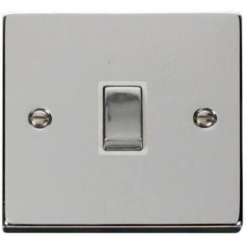 Chrome-Ingots 20A White Double-Pole Switch