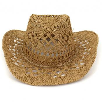 BUTTERMERE Handgefertigter Sonnenhut Khaki Cowboy-Stil