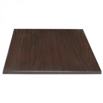 Bolero Dark Oak 28″ Square Surface for Hospitality Use