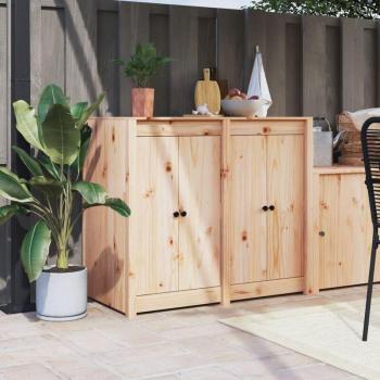 Puertas de Cocina Exterior 2x Madera Pino 50x9x82