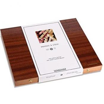 Coffret en bois vernis de pastels Portrait Sennelier