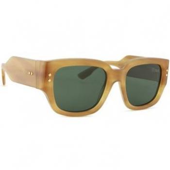 Gucci Sunglasses, Male, Brown, Size: 54 MM, Stylish Sunglasses in Light Brown/Green