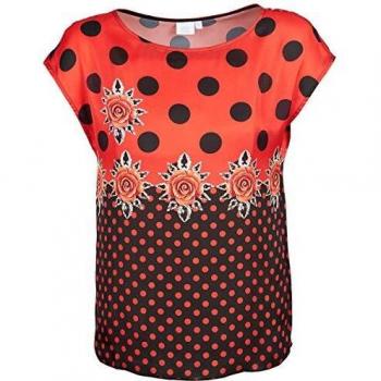Alba Moda Bettina T-Shirt Femminile Rosso/Nero IT 44