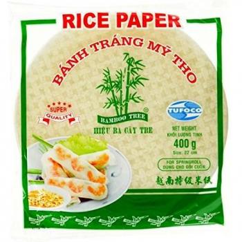 Bamboo Tree Reispapier Frühlingsrollen Sommerrollen Asia Küche 22 cm 400 g