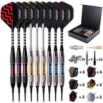 Flechette Pointe Plastique 9 pcs 18 Grammes