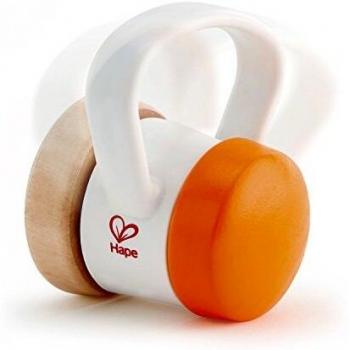 Hochet Roller HAPE Bébé Blanc Orange