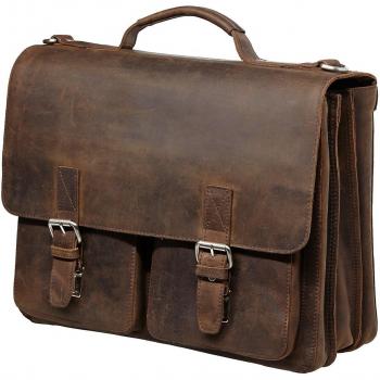 Leonhard Heyden Salisbury Briefcase 40 cm Brown Leather