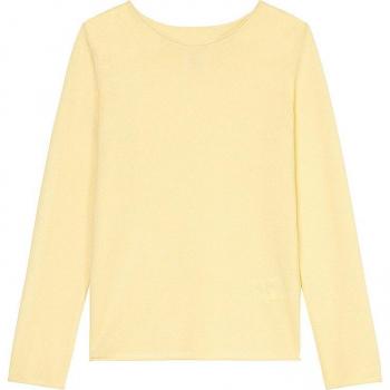 MARC O'POLO Damen Kaschmirpullover Regular Gelb Größe L
