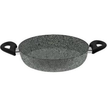 Ballarini Tegame Cortina Granitium 28 cm, 2 manici, alluminio antiaderente, colore grigio puntinato