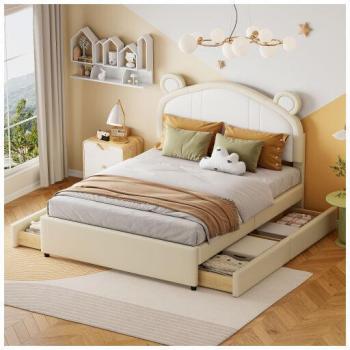 Letto Matrimoniale 140cm con Portaoggetti