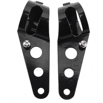 Montaje de faro delantero para motocicleta 28Mm-43Mm, color negro