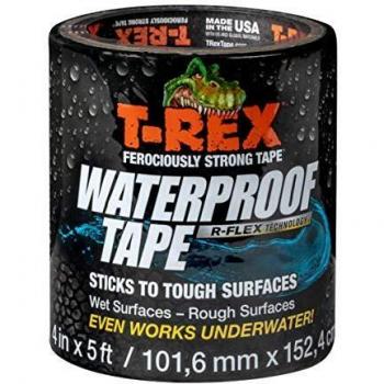 T Rex Heavy Duty Underwater Repair Tape (101mm x 1.52cm), Waterproof, Black