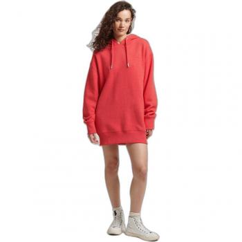 Superdry Vestito con Logo Ricamato Papaya Red Marl XS-S