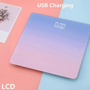 Báscula de Baño con Pantalla LED y Sensores de Peso Inteligentes