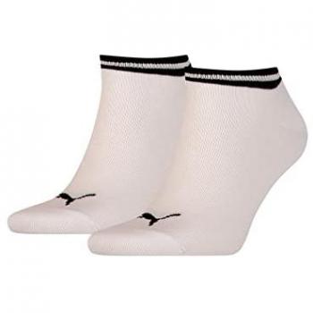 PUMA Calzini Heritage per sneaker Unisex confezione da 2, Bianco Misura 39-42
