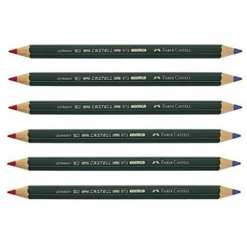 LÁPIZ BICOLOR FABER CASTELL GOLDFABER ROJO/AZUL U