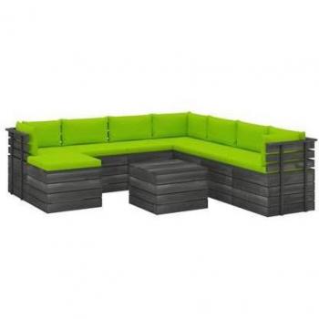 Kiefernholz Palettensofa mit Kissen