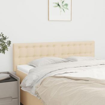 VidaXL 2er Kopfteile Creme 72x5x78/88 cm für Betten