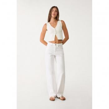 Top Stradivarius in maglia ecru S