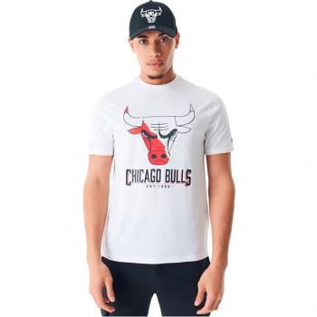 Camiseta New Era de la NBA para hombre con logotipo de los Chicago Bulls