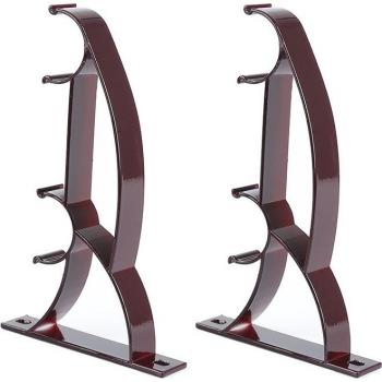 2pcs Heavy Duty Aluminum Curtain Rod Bracket