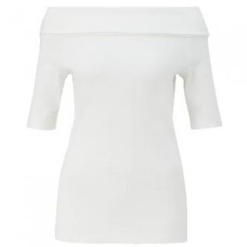 S.Oliver Damen‑T-Shirt “Carmen Stretch” – kurzarmiges Rippshirt