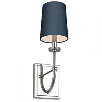 Elstead LIGHTING Wandleuchte, Esszimmerlampe mit Stoffschirm, IP44
