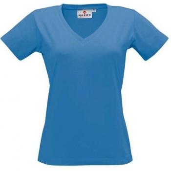 HKR Damen V‑Kleid „Classic“ 126 – Blauton Malibublaue, S-Size