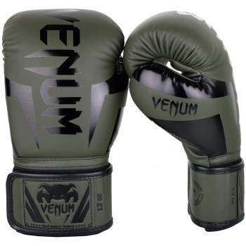 Venum Elite Gants de Boxe Mixte Adulte, Noir, 16 Oz