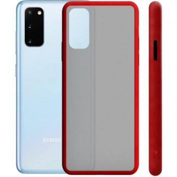 Funda Ksix Duo Soft para Galaxy S20 Plus, Color Rojo