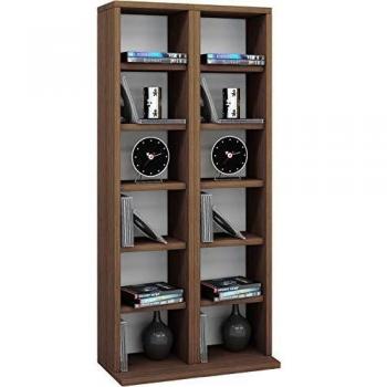 VCM Holz CD DVD Regal Milano