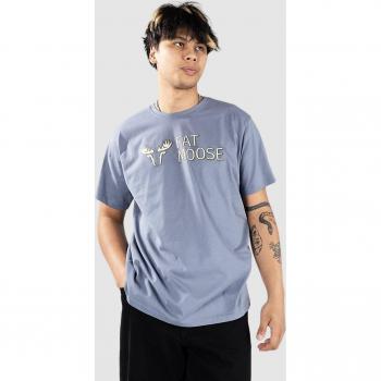 Tee Fat Moose Blu Biologico