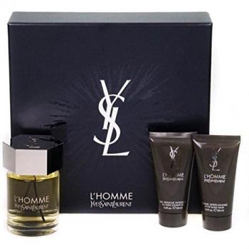 Saint Laurent Men’s Grooming Set: L’Homme EDT + 50 ml Shower Gel + 50 ml After‑Shave