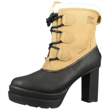 Stivali Sorel Donna Invernale Barchetta NL2079‑052 GLACY Explorer Shortie Foderati Cava Grigia