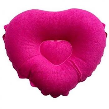 Aufblasbares Herz-Badewannenkissen in Rose Rot