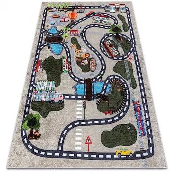 Tapis lavable Ville junior, antidérapant, couleur beige, 200x290 cm